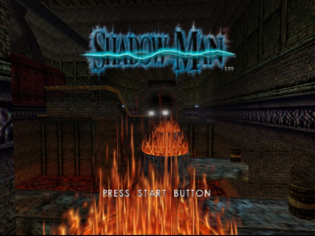 Shadow Man (Hi-Res Graphics) Title Screen
